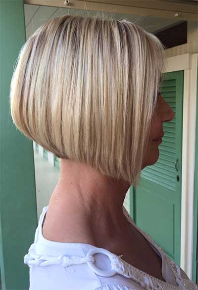 short aline bob side view