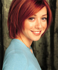 alyson hannigan with bob hairstyle