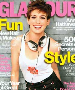 Anne Hathaway on Glamour cover