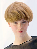 catwalk model with short copper red