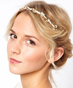 Cord and Chain Knot Headband example from tory burch