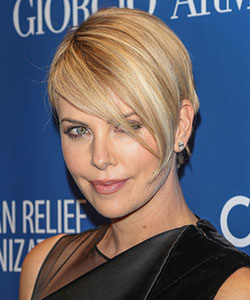 Charlize Theron 2014 with longer fringe