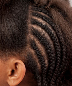 cornrow cloe-up image