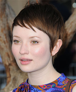 emily browning pixie haircut profile and side view showing style around ear