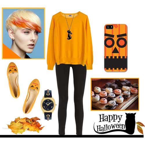 Orange Top to Toe for Fashion Halloween