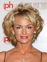 Kelly Carlson Short Curly Hair front view