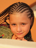 kid with micro braid hair 