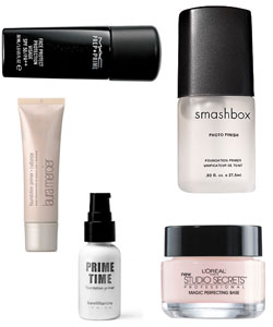 several types of makeup primers