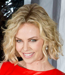 charlize throne with short tousled hair