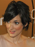 Winona Ryder short hair side view