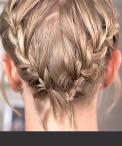 Braids for Short Hair and French Braiding