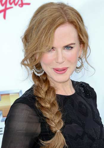 Nicole Kidman with simple braid