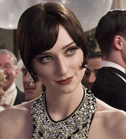 Elizabeth Debicki with deep chestnut brown haircolor in The Great Gatsby