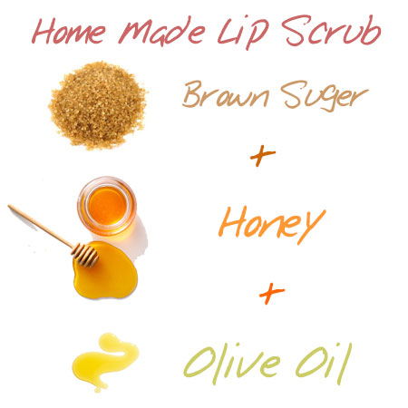 Gentle home made exfoliate for lip