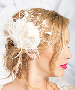 Feather Fascinator from designer Tessa Kim