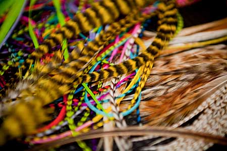 feather hair extensions