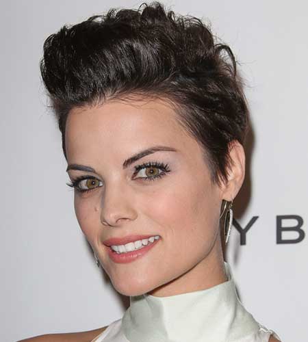 Jaimie Alexander slick back quiff hairstyle