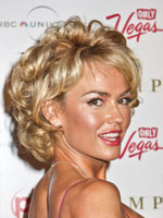 Kelly Carlson short curly hair side view