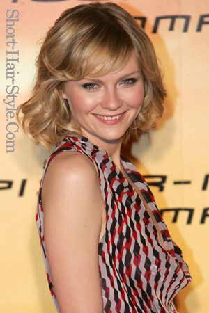 Kirsten Dunst with mid length wavy hair