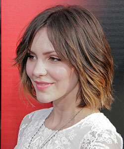 medium-length bob hair style in ombre