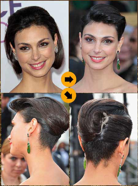 turn a bob style into twist updo