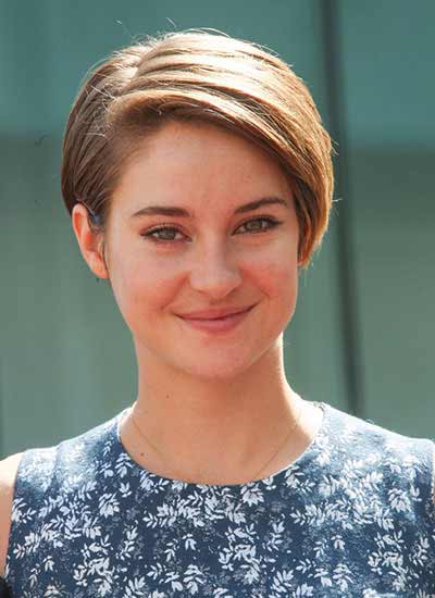 Shailene Woodley casual short hair