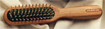 travel size wood bristle hair brush