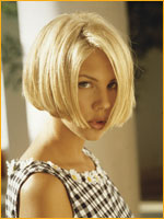 classical bob blond hair style