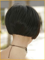 classic short hairstyle back and neck