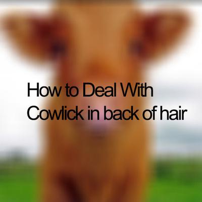 cowlick in back of hair