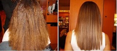 Before and After Global Keratin Treatment