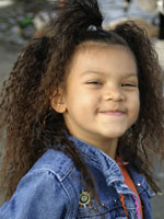 Cute Kid with Afro Hair Style