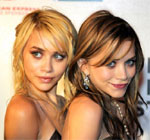 Mary and Ashley Olsen with straight hair 2004