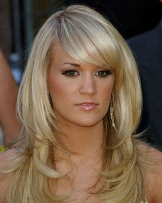 long hair layered fringe. long layered hair with full fringe. long hair layered fringe.