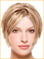 short hair with medium natural blonde hair color