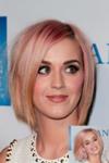 Katy Perry with blond and pink bob