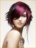 Hair Color  Cuts on Violet Black Hair Color Babak Jpg