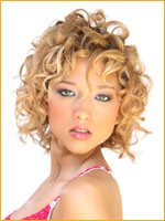 beach hair style with curly hair