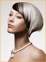 black and smoky platinum blond hair color