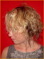 short natural curly - before 