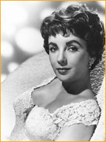 Elizabeth Taylor with short wavy hair