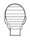 Up to 6 or 8 rows of extension required for lengthening short hair